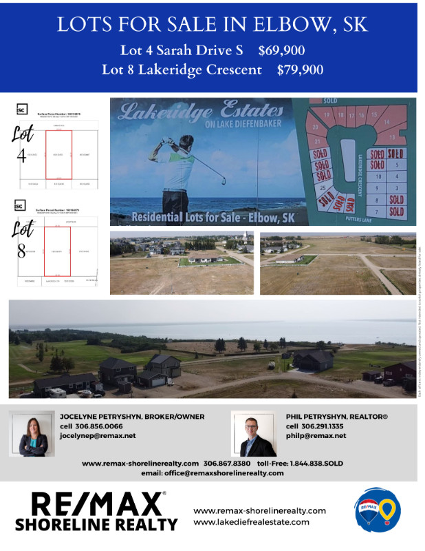 Land, Lots for Sale in Elbow, SK! Land for Sale Moose Jaw Kijiji