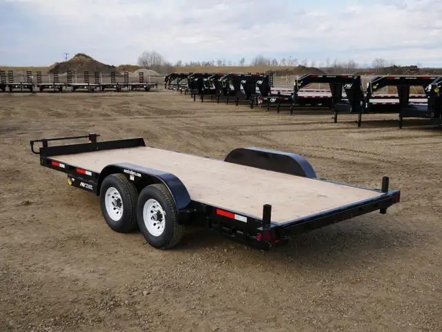 2025 SWS 18' H.D. Car Hauler Trailer w/ Pull Out Ramps (2) 7K Ax in Heavy Equipment in Edmonton - Image 3