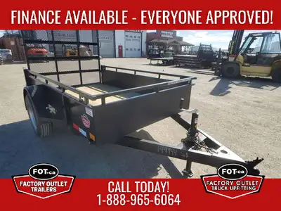 NEW 5x8ft Utility from Canada Trailers - 4ft Ramp Gate - 3,500 lb Axle w/ Easy Lube Spindles - Doubl...