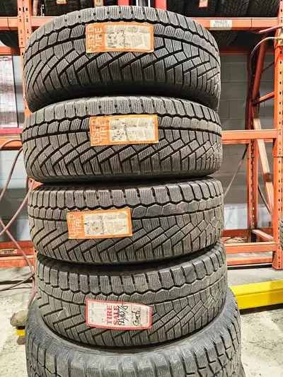 A set of 4 good used P195/65R15 Continental Extrem Winter contactl install and balance $400 Loose pu...
