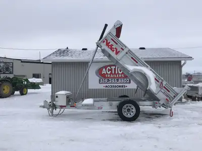 N&N STORM SERIES 5' x 10' SINGLE AXLE GALVANIZED DUMP TRAILER 5,200 LB AXLE Canadian-made and hot di...