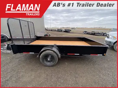 2025 Oasis 6' x 12' Economy Utility Trailer Axle: (1) 3500lb Tires: ST205/75R15 C Rims: 5-bolt Suspe...