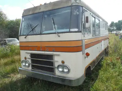 I have a 69 Dodge Motor home 318 premium 212HP 24 foot long steel roof and body rust free 14,000 mil...