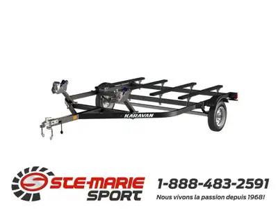 Remorque haut de gamme double pour modèle sea doo SPARK de couleur noir. QUANTITÉE LIMITÉ. Fabriqué...