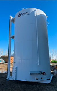 63,500 L Vertical Diesel Storage Tanks With Fuel System Shelf