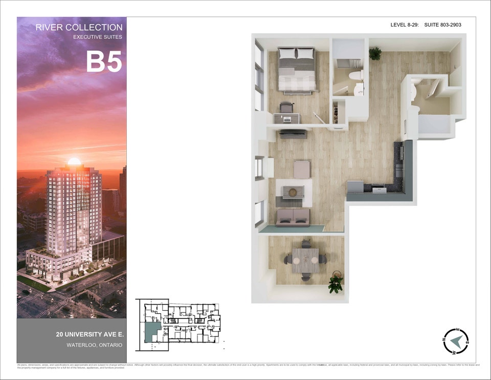 20 University - New Build 2026 - 1 Bed + Den, 1 Bath 2