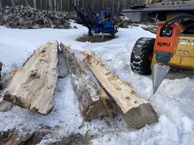 Attach to skid steers, excavators, mini skid steers, loaders, tractors, etc. Split large logs and la...