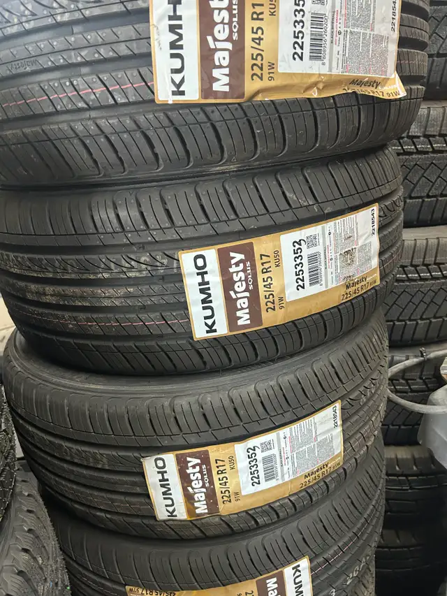 4 Brand New Kumho Majesty Solus KU50 in 225/45R17 in Tires & Rims in Ottawa - Image 4