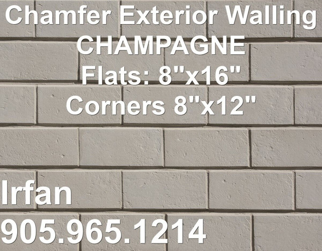 Chamfer Walling Stone Exterior Walling Stones Champagne in Outdoor Décor in Markham / York Region