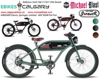 GREASER Classic, Springer, Limited RETRO eBIkes - 500W Calgary Alberta Preview