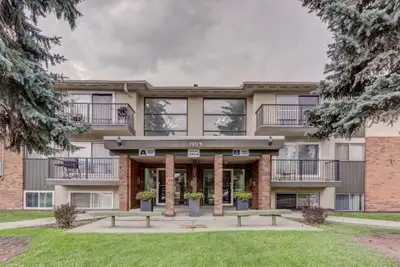 Surrounded by trees in the quiet, residential community of Mayland Heights, Mountainview Apartments...