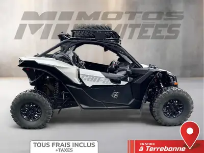 CAN-AM MAVERICK X3 DS TURBO 2020 Blanc et Noir 15532 km km au compteur. Motos Illimitées Terrebonne....