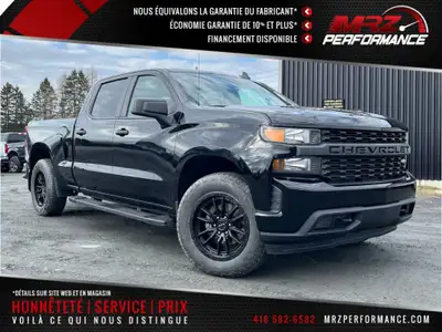 VÉHICULE REMIS À NEUF, GARANTIE TEL QUE D'ORIGINE -- Chevrolet Silverado 1500 Custom V8 5.3l Crew Ca...