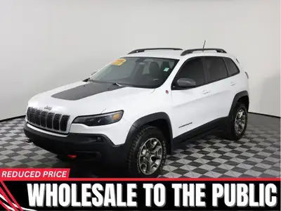 Meet our muscular 2020 Jeep Cherokee Trailhawk 4X4 that's made to master rugged terrain in Bright Wh...