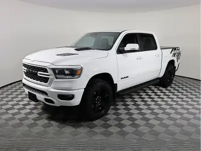 Athletic and muscular, our 2022 RAM 1500 Sport Crew Cab 4X4 has a bold spirit that can bring out you...