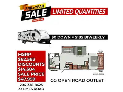 2025 Gulf Stream 28CRB HEATED/ENCLOSED UNDERBELLY - SOFA/DINETTE SUPER SLIDE 2025 Gulf Stream Envisi...