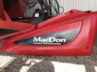 Macdon FD75 shields, manure pump, harrows, grain spreader