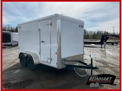 2026 Car Mate Trailers 6x12 HD Sportster Cargo Trailer 7000LB GVWR, 2 3500LB Dexter Drop Spring Axle...