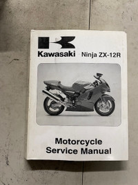 Sm329 Kawi Ninja ZX-12R Motorcycle Service Manual 99924-1253-01
