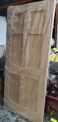 36" X 80" solid oak shaker door slab