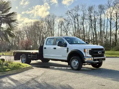 2020 Ford F-550 Super Duty 2020 Ford F-550 XL Flatdeck 12'x8' Deck Powerstroke 6.7L Diesel V8 Traile...