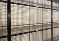Used industrial steel fence panels / wire mesh partitions