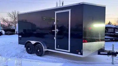 2026 Bravo Scout 7x16 plus vnose 7000 gvw 3/4 Drymax floor 3/8 Drymax walls 6 tube frame 54in. tripl...