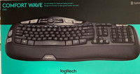 Logitech K350 Wireless Wave Ergonomic Keyboard wireless