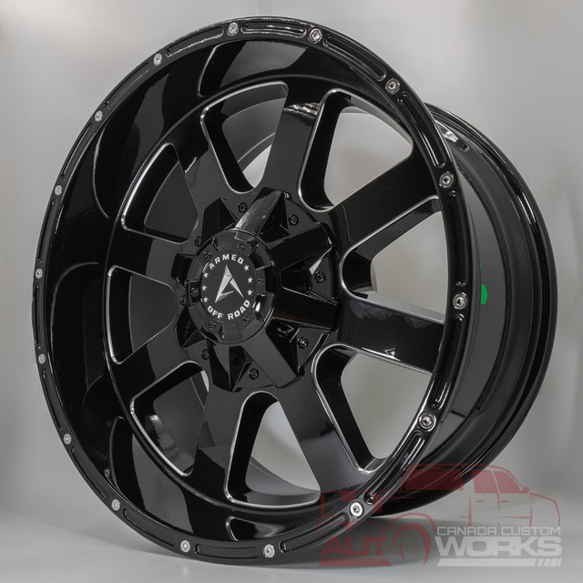 ARMED BRIGADE! GLOSS BLACK & MILLED - 5,6 AND 8 BOLT IN STOCK in Tires & Rims in Edmonton