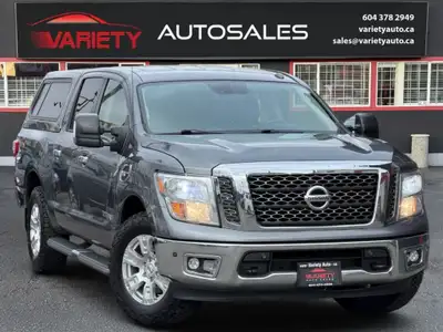FREE 3000 KM COMPREHENSIVE LUBRICO WARRANTY!! 2017 Nissan Titan SV 4x4 Crew Cab V8 Power, Canopy Rea...