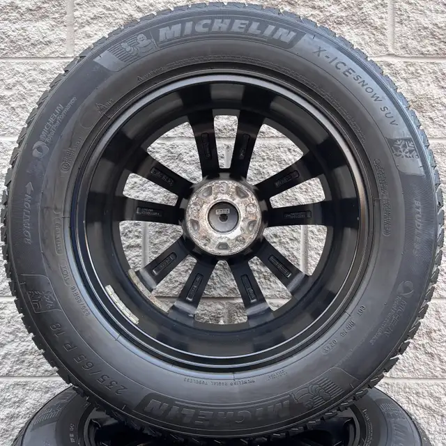 (95%) 4x 235/65R18 Michelin Winters w/ Lexus RX Rims + TPMS in Tires & Rims in City of Toronto - Image 9