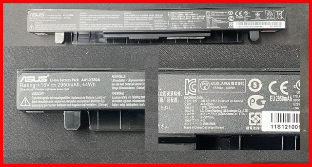 Batterie neuve # A41-X550A pour ordinateur portable Asus dans Accessoires pour portables  à Saguenay - Image 2