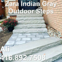 3 4 5 6 7 8 9 10 feet Indian Gray Steps Indian Gray Outdoor Step