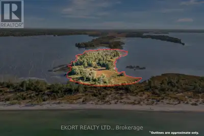 A rare opportunity to own a private 14.75 acre island on beautiful West Lake in Prince Edward County...