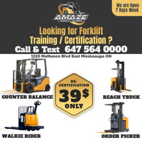 Forklift Training & License Start $39 Job Assistance Available
