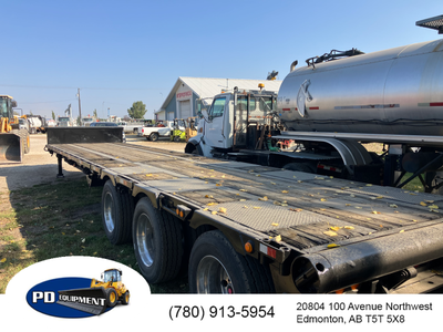 2013 Manac 49’ Tri/A Trombone Extendable Step Deck Trailer Air ride suspension, Air Brakes, 11’ uppe...