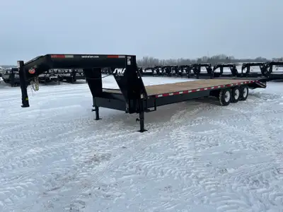 NEW 2026 SWS 8.5 x 30' Gooseneck Trailer Tri Axle 3 x 7000 lb Axles w/ Electric Brakes on all Axles...