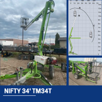 Boom lifts for rent- Towable and Articulating available