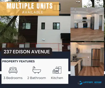 8-237 Edison Avenue, 3 Bedroom Apt for Rent