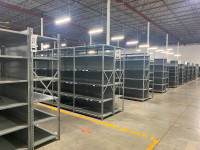 Huge selection of used shelving - pick up right away. BEST price
