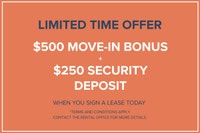 $500 Move-In Bonus + $250 Security Deposit Visit our Website: https://www.capreit.ca/apartments-for-... (image 1)