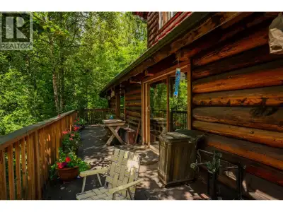 Set on 8.68 private acres just minutes from the village of New Denver, this log home offers space, p...