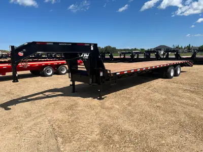 NEW 2026 SWS 34' Gooseneck Trailer Tandem Dual 2 x 10,000 lb Axles w/ Electric Brakes on Both Axles...