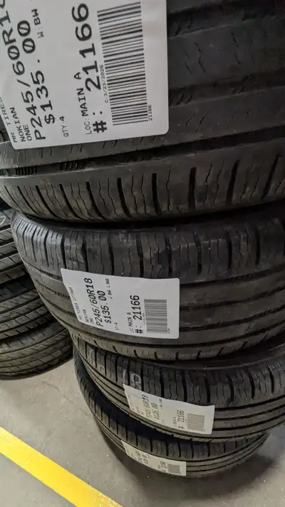 SET OF 4X NOKIAN ONE TAG # 21166 Size: 245/60/18 245/60/18 Excellent condition Pressure tested Ready...