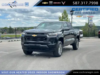 Recent Arrival! 2024 Chevrolet Colorado LT Black 2.7L Turbo 4WD 4WD, Apple CarPlay/Android Auto, Aut...