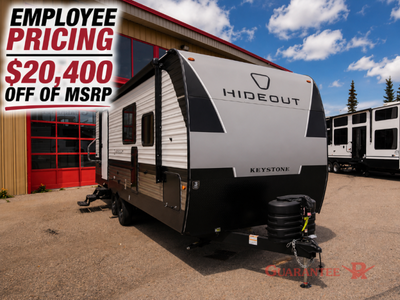 Guarantee RV Keystone Hideout Sport travel trailer 244RBWE highlights: Full Rear Bath Booth Dinette...