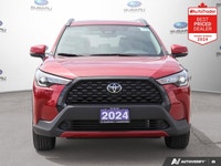 Odometer is 22659 kilometers below market average! Barcelona Red Metallic 2024 Toyota Corolla Cross... (image 7)