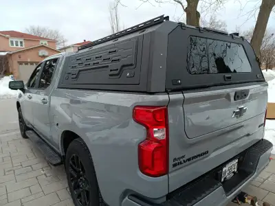 4x4cap.com Aluminum made brand new Cap Topper installed Fit for 2019 Chevrolet Silverado/GMC Sierra...