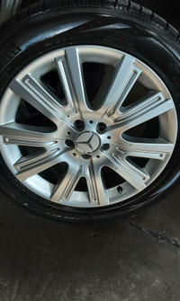 OEM Benz Wheels 19" with Pirelli snow tire 255/50/19