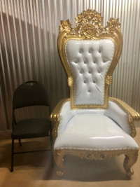 6ft tall Mahogany Yorkville Throne Chair - For Sale